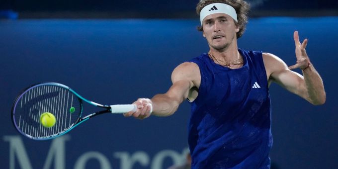 Steht in Dubai im Achtelfinale: Alexander Zverev. Alexander Zverev