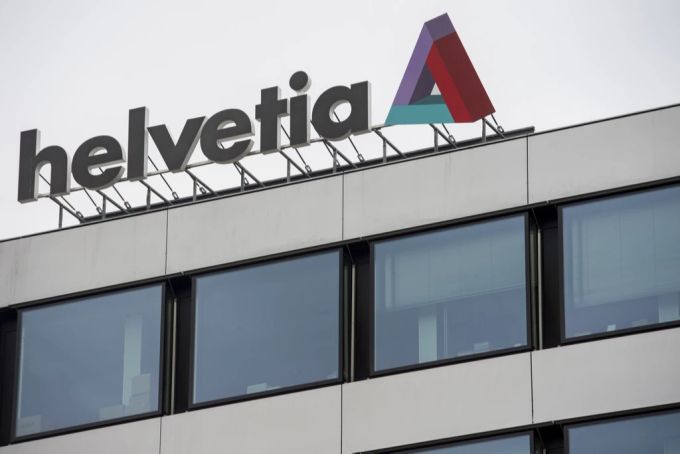 Das Logo der Helvetia Versicherungen in Zürich. helvetia