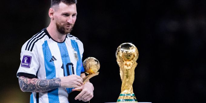 Weltmeister-Kapitän: Argentiniens Superstar Lionel Messi. Weltmeister-Kapitän: Argentiniens Superstar Lionel Messi.