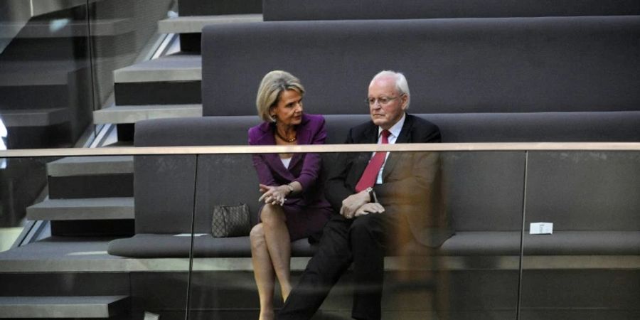 Alexandra Freifrau von Berlichingen 2010 mit Roman Herzog