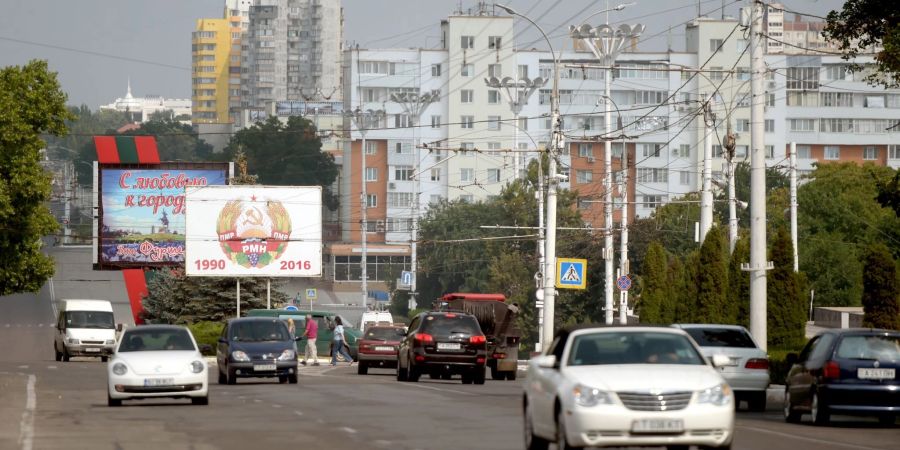 Strassenszene in Tiraspol.