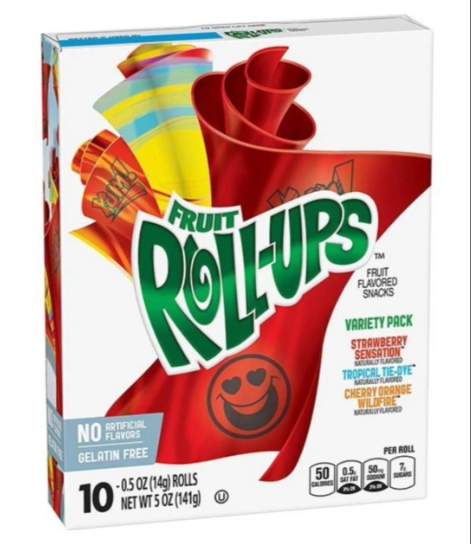 Fruit Roll-Ups sind eine beliebte Süssigkeit. fruitz