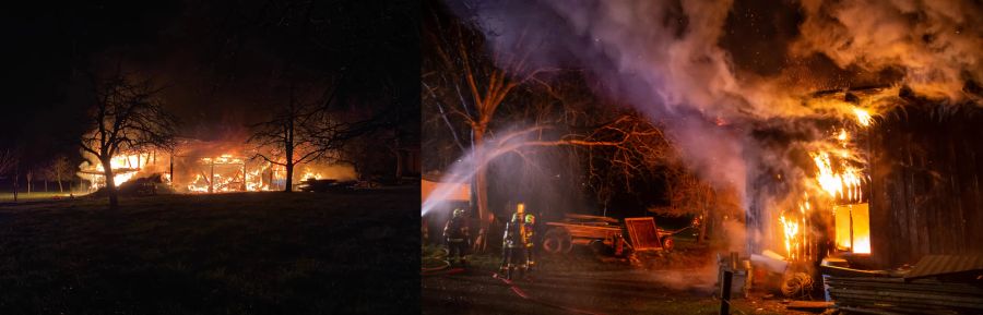 Die Feuerwehr konnte das Feuer löschen.