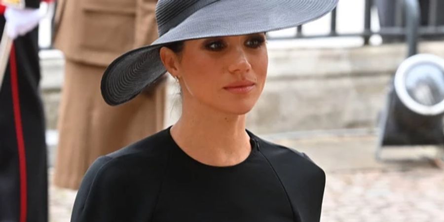 Meghan Markle bei der Beerdigung von Queen Elizabeth.