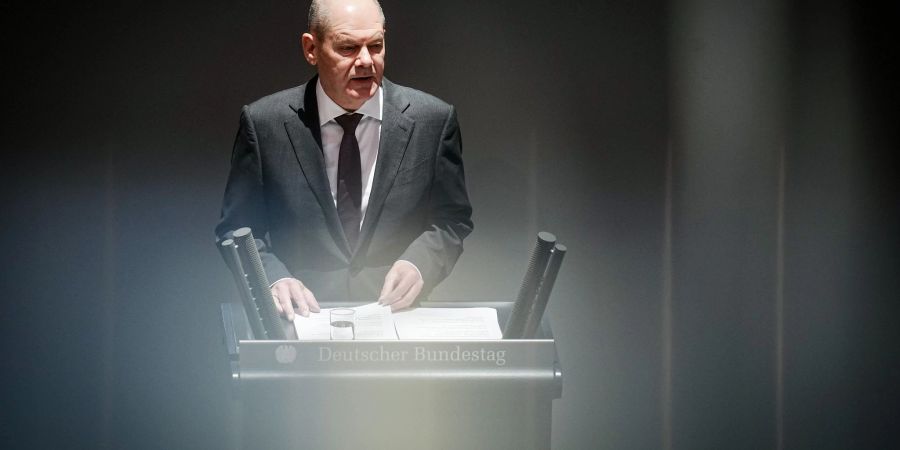 «Das Geldsystem ist nicht mehr so fragil wie vor der Finanzkrise», sagt Bundeskanzler Olaf Scholz (SPD).