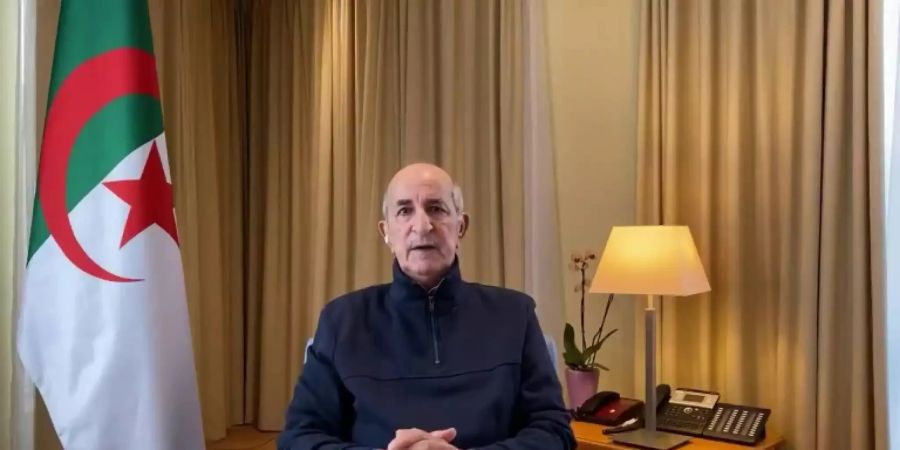 Der algerische Präsident Tebboune im Dezember