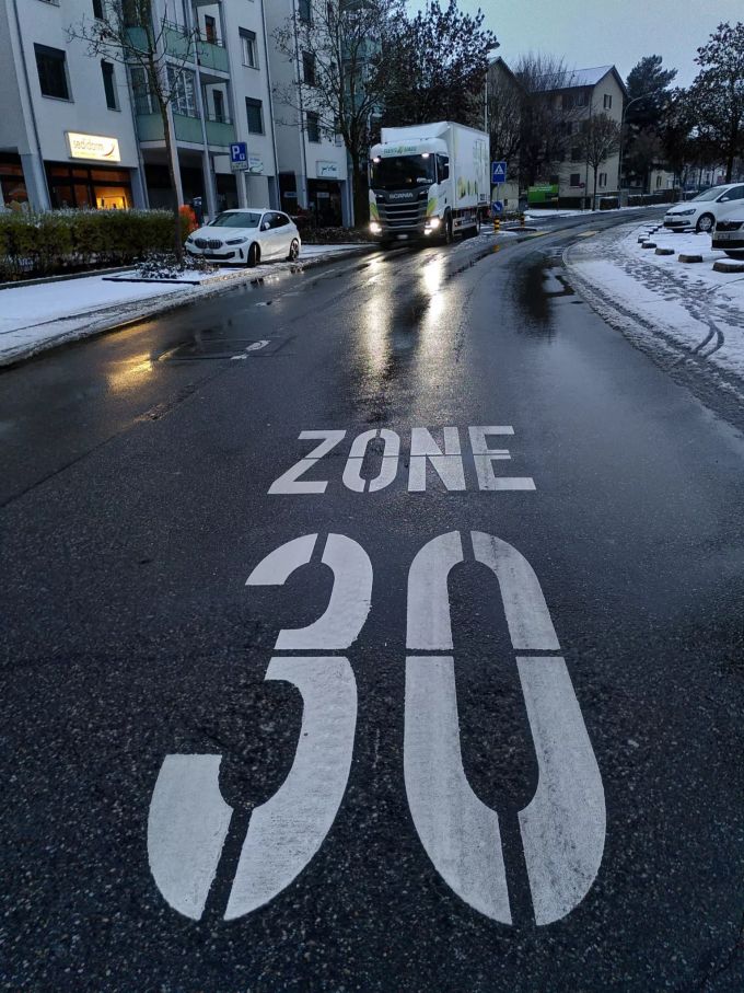 Tempo 30 auf der Murackerstrasse. SP Lenzburg-Ammerswil Tempo 30