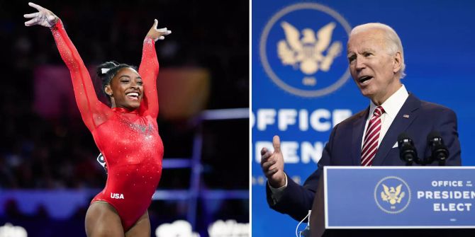 Simone Biles Joe Biden