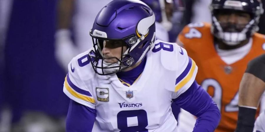 Kirk Cousins, Quarterback bei den Minnesota Vikings, in Aktion. Foto: Nam Y. Huh/AP/dpa