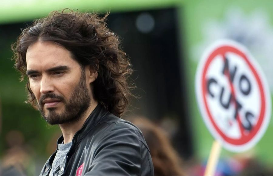 Russell Brand bei einer Demonstration in London 2014.