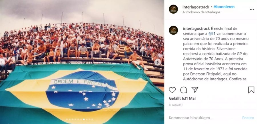 Die Formel 1 kehrt nicht wieder nach Interlagos zurück. Möglicherweise wird der Brasilien-GP künftig in Rio de Janeiro ausgetragen.