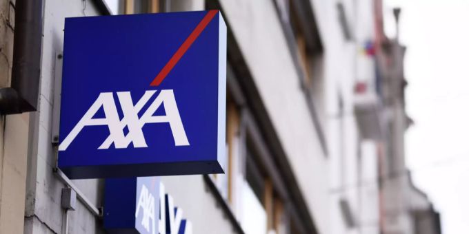 Das Logo der Axa. axa