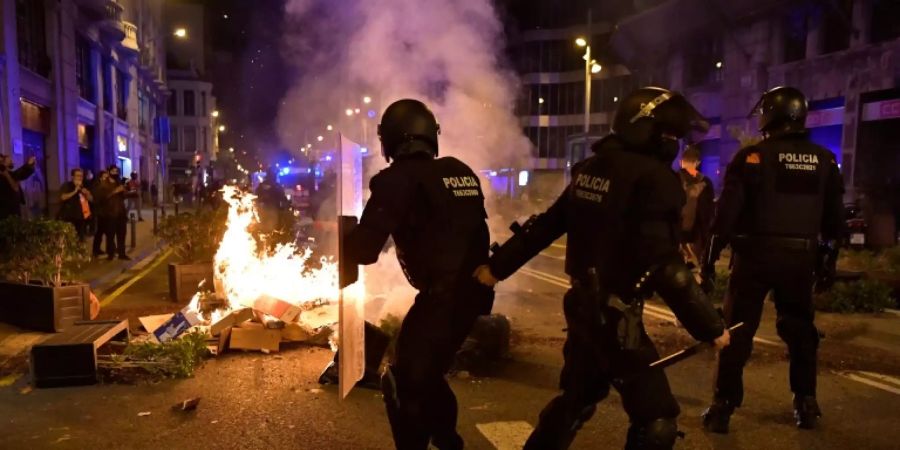 Ausschreitungen in Barcelona