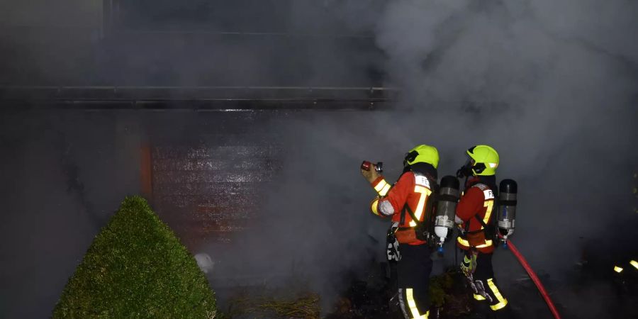 Haus in Brand geraten
