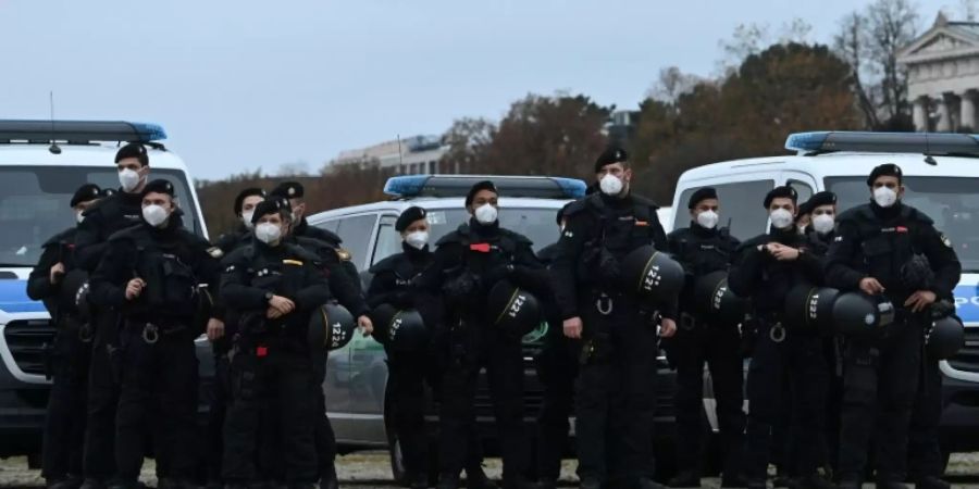 Polizisten im Einsatz
