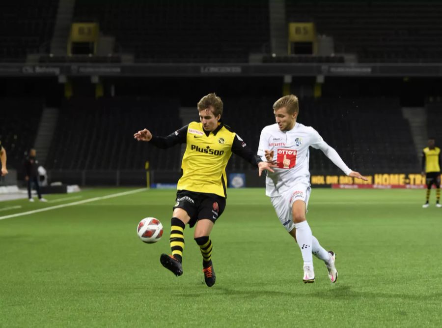 Gianluca Gaudino (l.) spielt seit 2019 für die Berner.