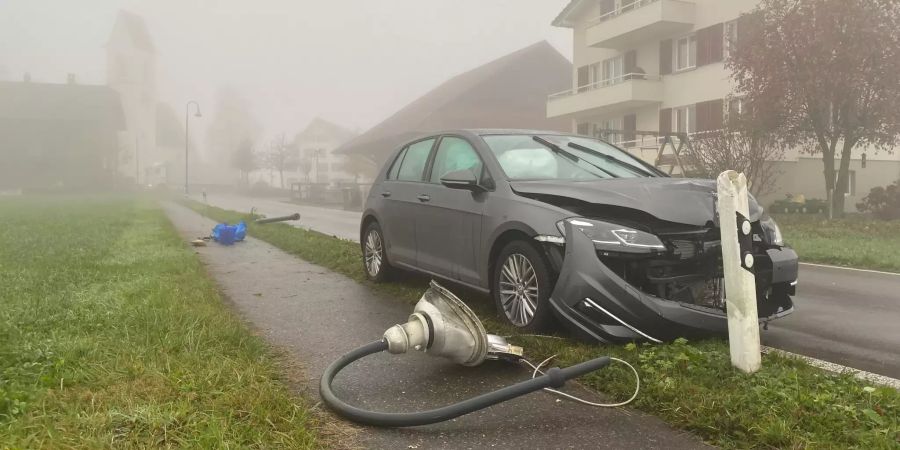 Selbstunfall im Morgengrauen
