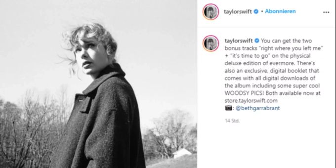 Taylor Swift hat ein neues Album herausgebracht. TAylor Swift