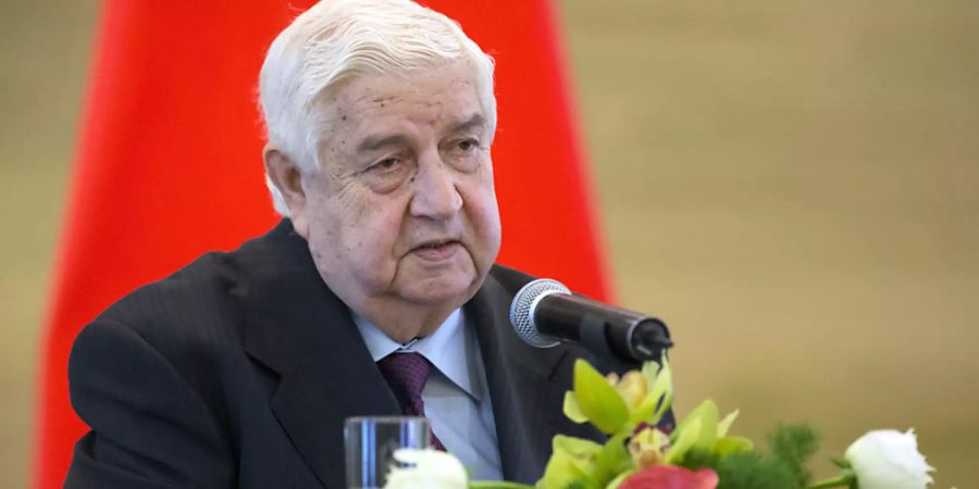 ARCHIV - Syriens langjähriger Aussenminister Walid al-Muallim ist gestorben. Foto: Mark Schiefelbein/AP/dpa