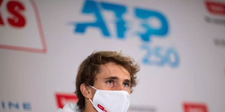 Ist bei den ATP Finals in London gefordert: Alexander Zverev. Foto: Jonas Güttler/dpa