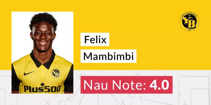 Die Nau.ch-Note für Felix Mambimbi von YB. YB