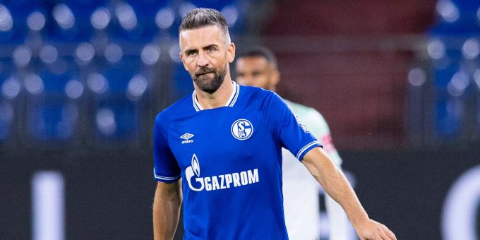 Vedad Ibisevic im Trikot von Schalke 04. Vedad Ibisevic Schalke 04