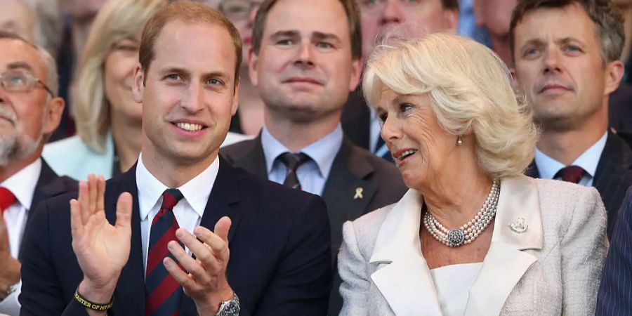 Haben heute eine enge Beziehung: Prinz William und Stiefmutter Camilla.