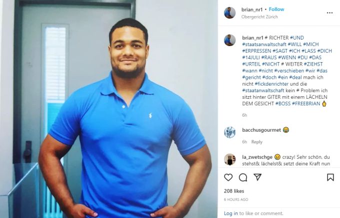 Mit dieser Botschaft hat sich Brian heute Freitag auf Instagram an die Öffentlichkeit gewandt. Brian