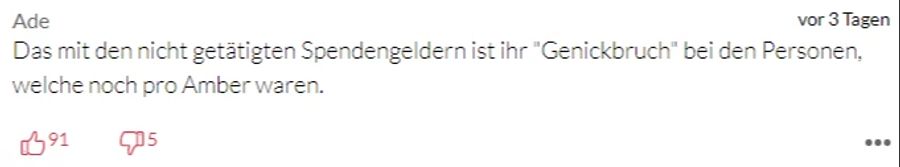 Wegen der Spenden-Lüge glauben ihr einige nichts mehr.