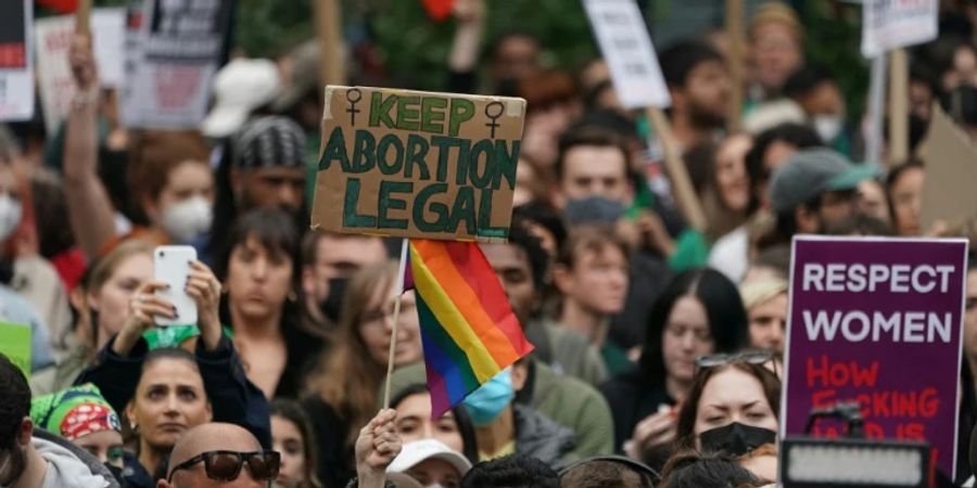 Befürworter des Rechts auf Abtreibungen in New York