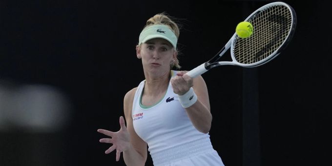 Jil Teichmann im Einsatz. (Archivbild) Teichmann MUtua Madrid Open