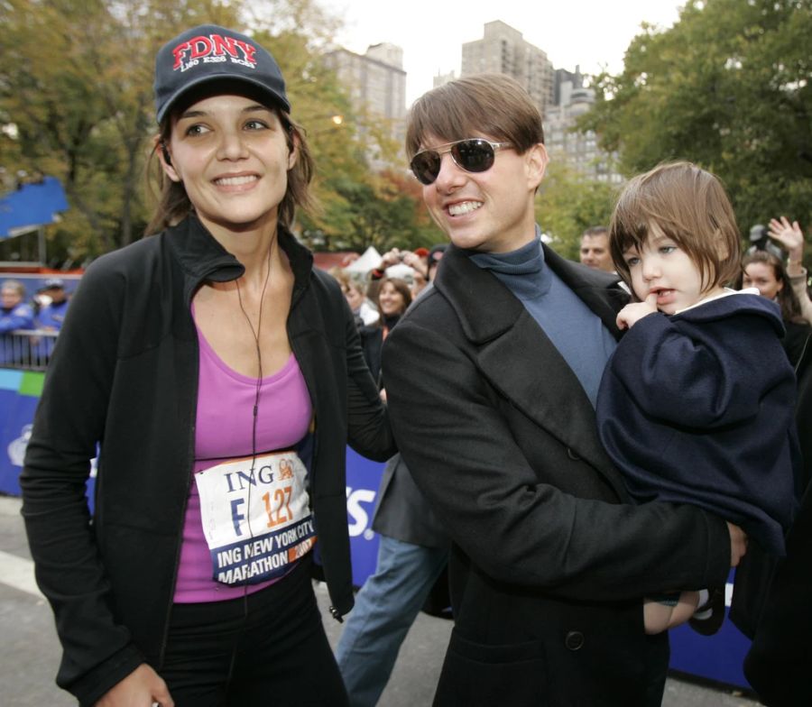 Tom Cruise und Ex Katie Holmes mit Töchterchen Suri im Jahr 2012.