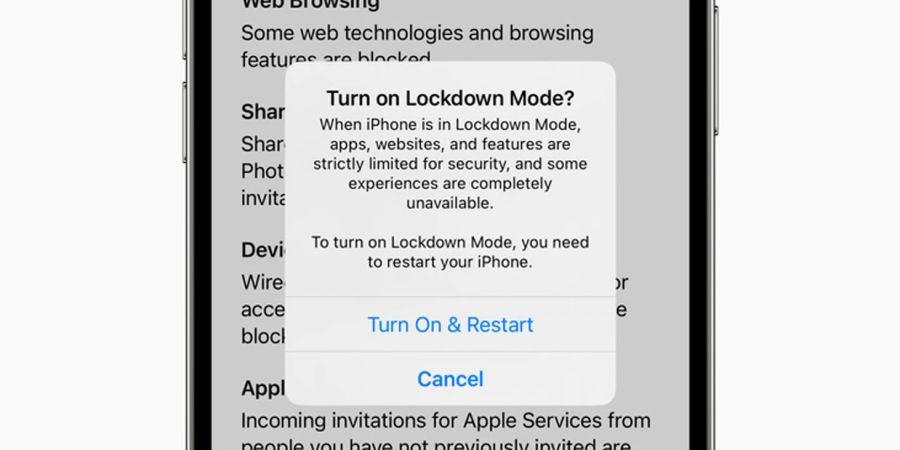 Mit dem «Lockdown Mode» können User ihre Geräte besser schützen.