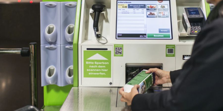 Zu verlockend für einige: Self-Checkout-Kasse. (Symbolbild)