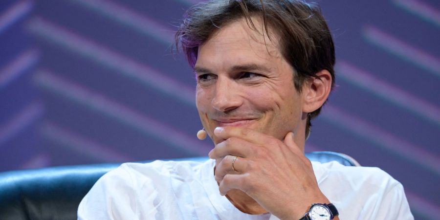 Schauspieler Ashton Kutcher beim Digital-Festival OMR in Hamburg.