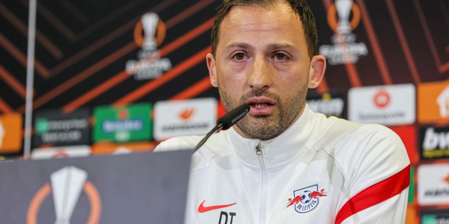 RB-Trainer Domenico Tedesco muss im Hinspiel gegen die Rangers auf Willi Orban, Mohamed Simakan und Kevin Kampl verzichten.