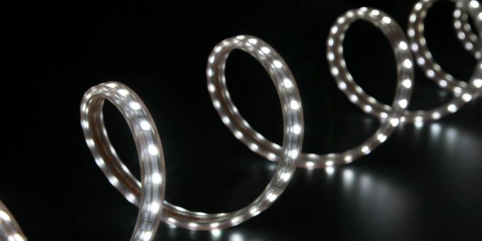 Ein LED-Streifen (Symbolbild). Lichter