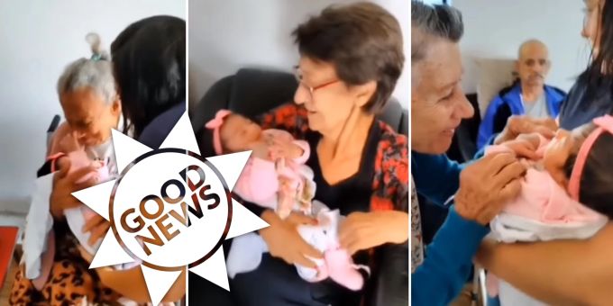 Good News - Krankenschwester-Baby verzaubert ganzes Altersheim!