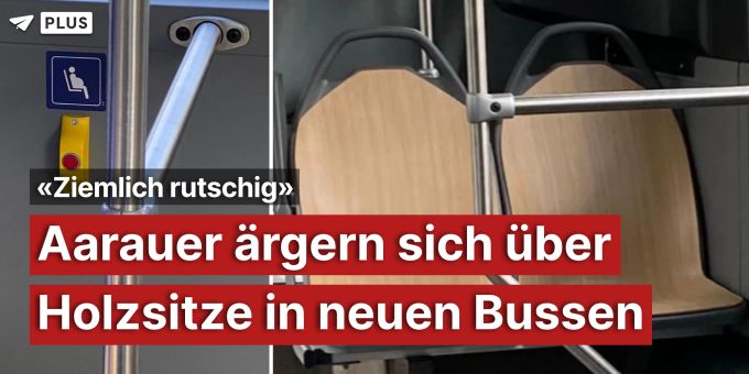 «Ziemlich rutschig» - Aarauer ärgern sich über neue Bus-Holzsitze