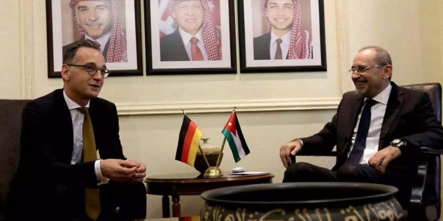 Maas (l.) und Safadi in der Hauptstadt Amman