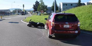 Unfall Kollision Gossau