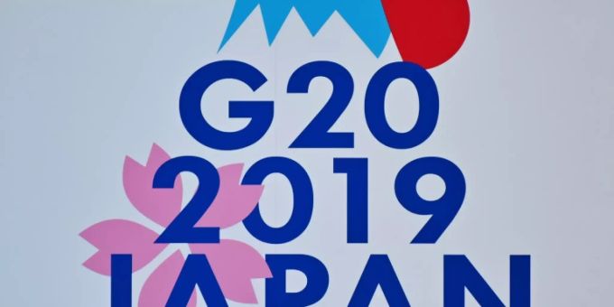 Logo des G20-Gipfels in Japan Logo des G20-Gipfels in Japan