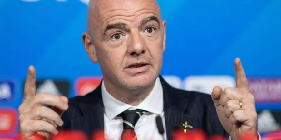 Will eine ausgeweitete Frauen-WM: Gianni Infantino. Foto: Sebastian Gollnow