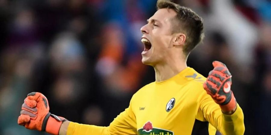 Alexander Schwolow steht noch beim SC Freiburg unter Vertrag. Foto: Patrick Seeger