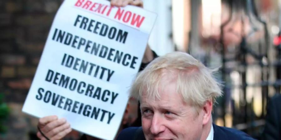 Vollmundig wie immer: Boris Johnson. Foto: Yui Mok/PA