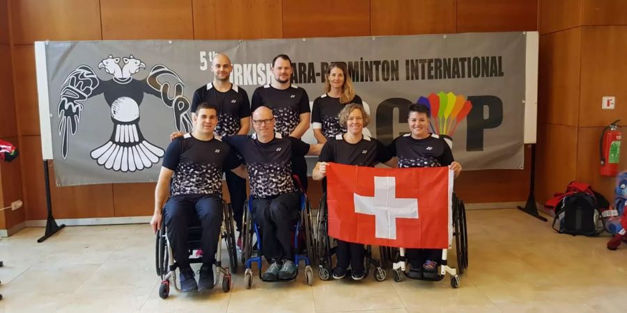 Das Schweizer Para-Badminton Team in der Türkei.