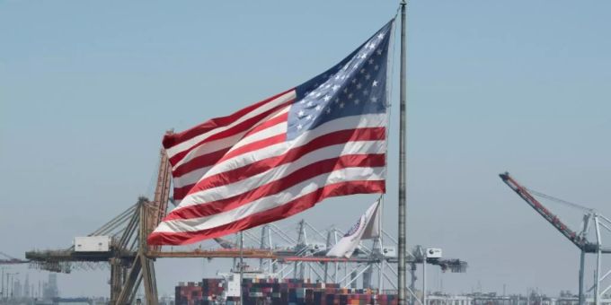 Containerladung in den USA Containerladung in den USA