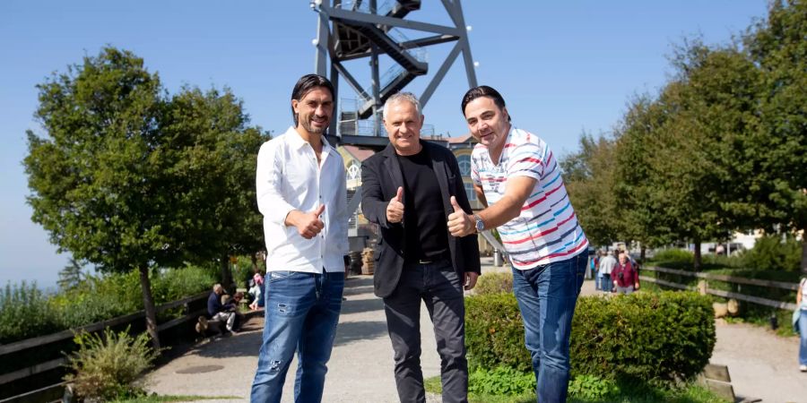 Gipfeltreffen auf dem Zürcher Üetliberg.