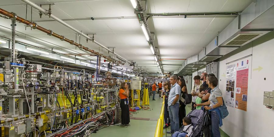 Viele kamen, um den fast 27 Kilometer langen Tunnel des Teilchenbeschleunigers zu besichtigen.