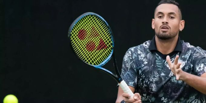 Nick Kyrgios wurde zu einer hohen Strafe verdonnert. Foto: Silas Stein Nick Kyrgios wurde zu einer hohen Strafe verdonnert. Foto: Silas Stein